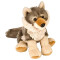 Peluche Loup gris 20 cm - miniature