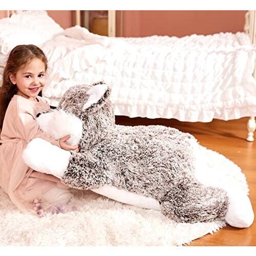 Peluche Loup marron 78 cm variant 3 