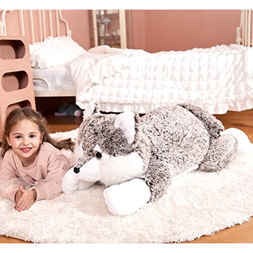 Peluche Loup marron 78 cm variant 5 