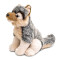 Peluche Loup naturel 20 cm - miniature