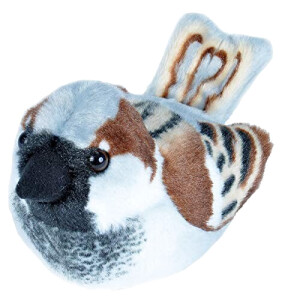 Peluche Moineau - Oiseau - multicolore 13 cm