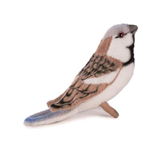 Peluche Moineau - Oiseau - multicolore 14 cm