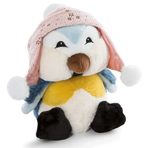Peluche Mésange, Pingouin - Oiseau - couleuré 13 cm