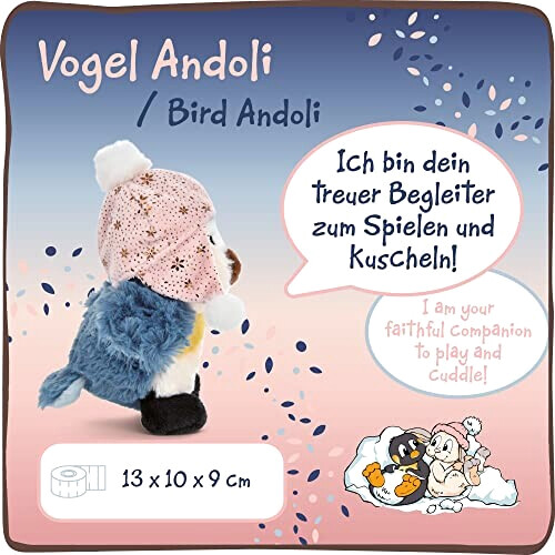 Peluche Mésange, Pingouin - Oiseau - couleuré 13 cm variant 1 