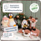 Peluche Mésange, Pingouin - Oiseau - couleuré 13 cm - miniature variant 4