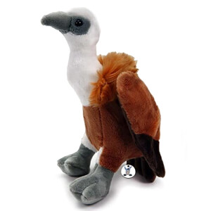 Peluche Faucon, Merle, Vautour - Oiseau - blanc