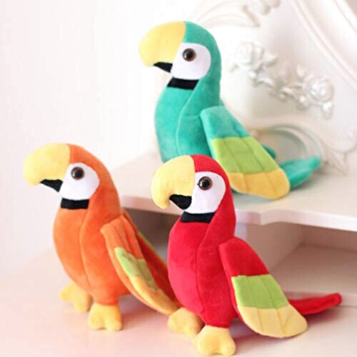 Peluche Perroquet - Oiseau - vert 15x20 cm variant 0 