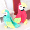 Peluche Perroquet - Oiseau - vert 15x20 cm - miniature variant 3