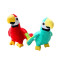 Peluche Perroquet - Oiseau - vert 15x20 cm - miniature variant 5