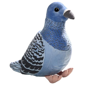 Peluche Colombe, Pigeon - Oiseau - ta - bleu 24 cm