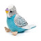 Peluche Perruche - Oiseau - bleu 12 cm - miniature variant 1