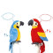Peluche Perroquet - Oiseau - rouge 21x10 cm - miniature variant 3