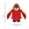 Peluche Perroquet - Oiseau - rouge 21x10 cm - miniature variant 5
