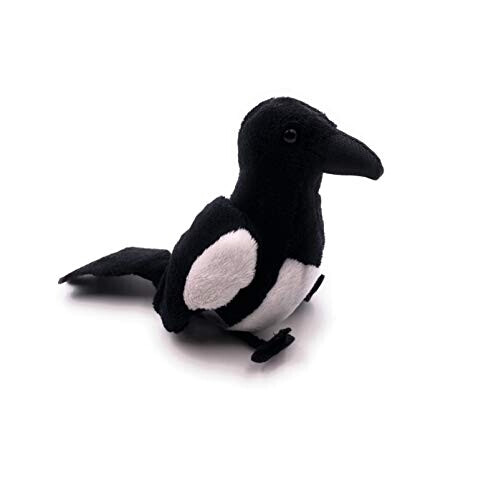Peluche Corbeau, Pie - Oiseau - noir 12 cm variant 0 