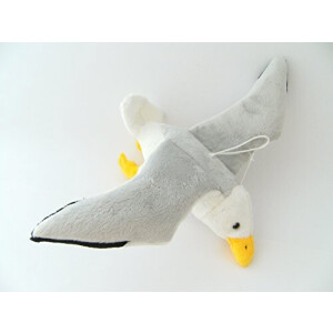 Peluche Mouette - Oiseau - blanc 35 cm