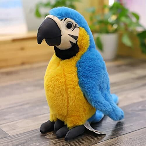 Peluche Perroquet - Oiseau - bleu 25 cm variant 4 