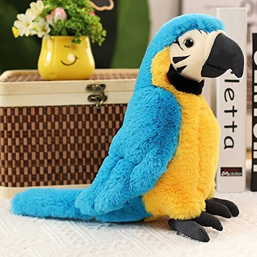 Peluche Perroquet - Oiseau - bleu 25 cm variant 7 