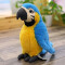 Peluche Perroquet - Oiseau - bleu 25 cm - miniature variant 5