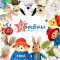 Peluche Lapin bleue 24 cm - miniature variant 5