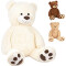 Peluche Ours blanc 100 cm - miniature