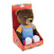 Peluche Ours bleu rouge 32 cm - miniature