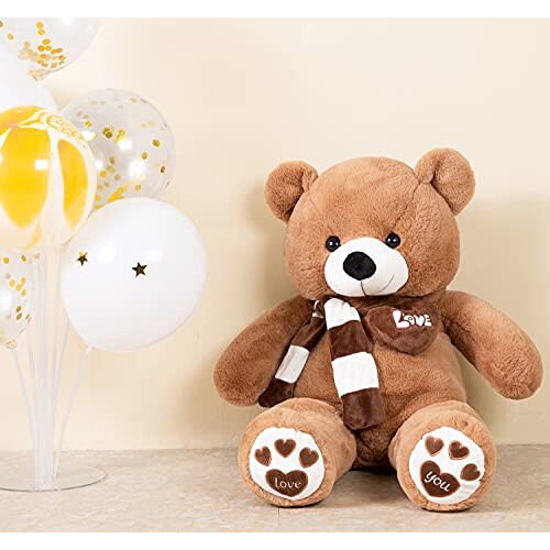 Peluche Ours marron foncé 80 cm variant 3 