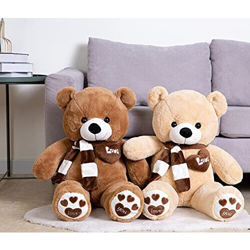 Peluche Ours marron foncé 80 cm variant 4 