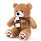 Peluche Ours marron foncé 80 cm - miniature variant 1