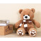 Peluche Ours marron foncé 80 cm - miniature variant 3