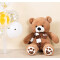 Peluche Ours marron foncé 80 cm - miniature variant 4