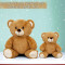 Peluche Ours beige 35 cm - miniature variant 5