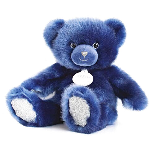 Peluche Ours bleu 30 cm