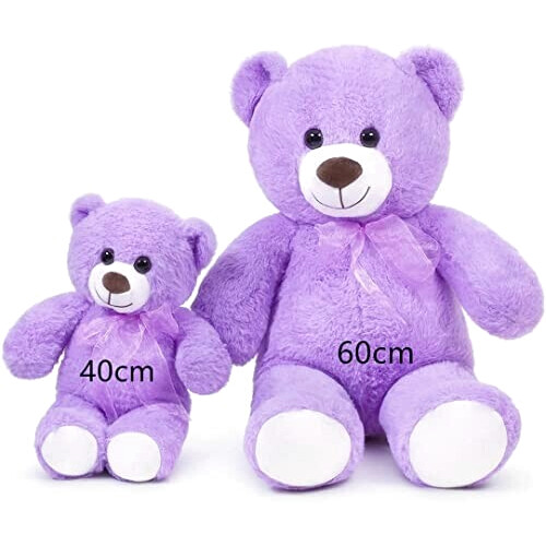 Peluche Ours mauve 40 cm variant 3 