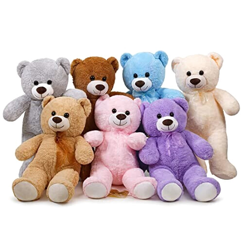 Peluche Ours mauve 40 cm variant 4 