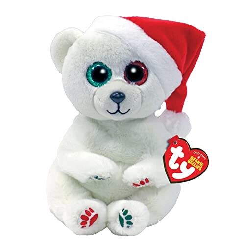 Peluche Ours blanc 9.5x13.5 cm