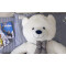 Peluche Ours blanc 120 cm - miniature variant 3