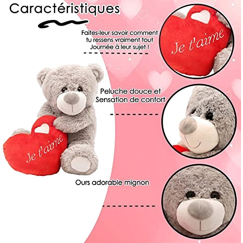 Peluche Ours je t'aime 40 cm variant 0 