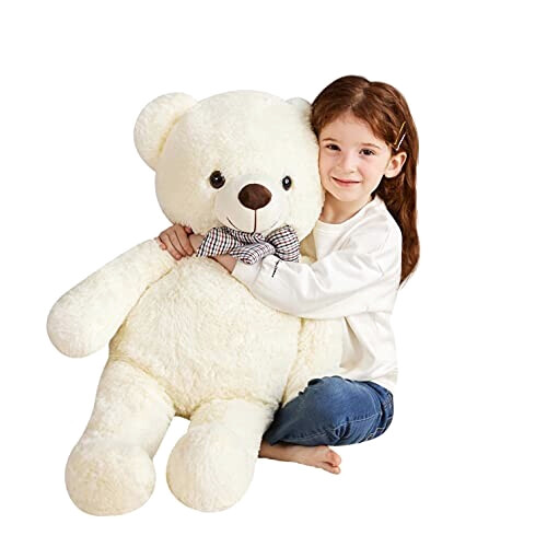 Peluche Ours blanc 78 cm