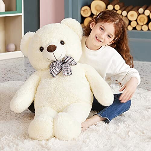 Peluche Ours blanc 78 cm variant 0 