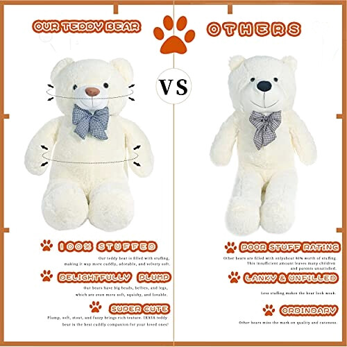 Peluche Ours blanc 78 cm variant 4 