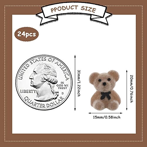 Peluche Ours marron 20x15 mm variant 0 