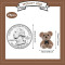 Peluche Ours marron 20x15 mm - miniature variant 1