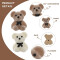 Peluche Ours marron 20x15 mm - miniature variant 2