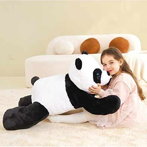 Peluche Panda noir 78 cm variant 1 