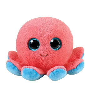 Peluche Pieuvre rose 9.5x13.5 cm