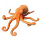 Peluche Pieuvre orange 50 cm - miniature
