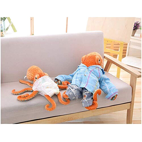 Peluche Pieuvre orange 50 cm variant 4 