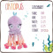 Peluche Pieuvre 25 cm - miniature variant 2