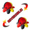 Peluche Pieuvre allemagne 20 cm - miniature