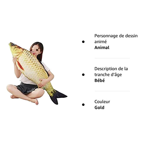 Peluche Poisson gold  78 cm variant 7 